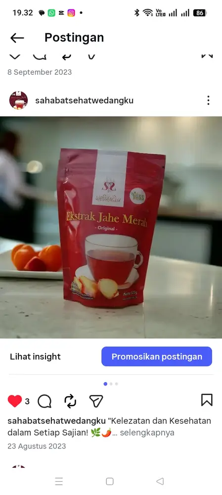 Ekstrak Jahe Merah Original